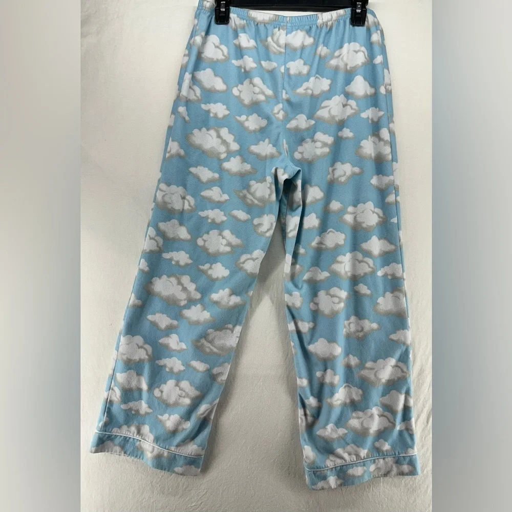 Nick and Nora Vintage 100% Cotton‎ Clouds Pajama Set Youth Size XL 14/16
